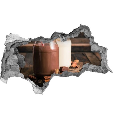 Nálepka díra na zeď Čokoládové lahůdky v přírodním prostředí