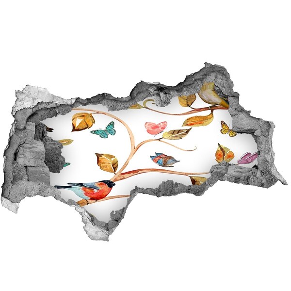 Díra 3D fototapeta nálepka Díra ve zdi Garden