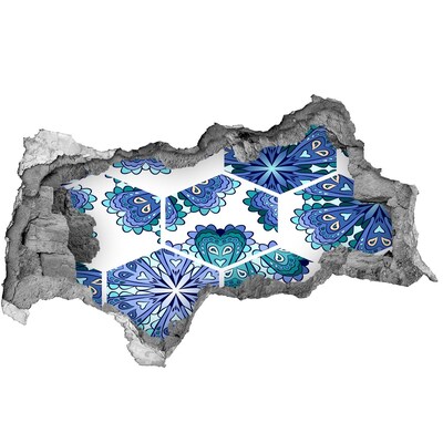 Fototapeta díra na zeď Barevný vzor na zdi