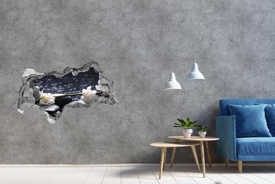 Samolepící nálepka fototapeta Květiny na kamenech