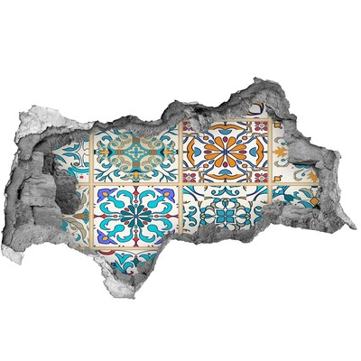 Fototapeta díra na zeď Barevné dlaždice v marockém stylu