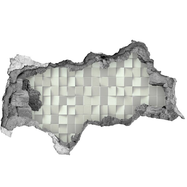 Fototapeta díra na zeď Moderní mozaika v betonu