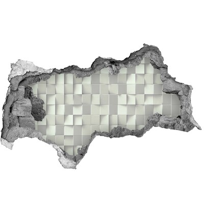 Fototapeta díra na zeď Moderní mozaika v betonu