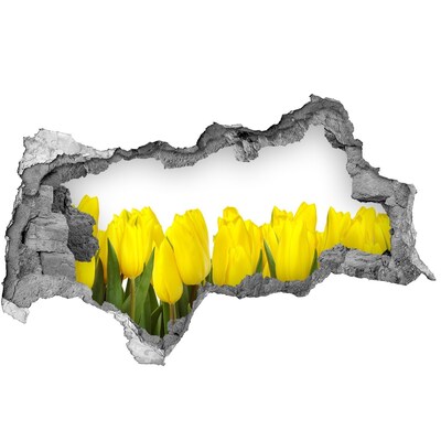 Samolepící nálepka fototapeta Žluté tulipány