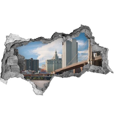 Fototapeta díra na zeď 3D Pohled na New York