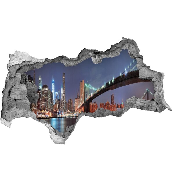 Fototapeta díra na zeď 3D Manhattan New York