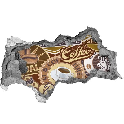 Fototapeta díra na zeď Potěšení z kávy