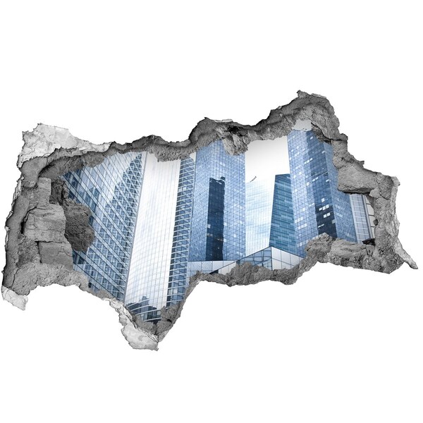 Fototapeta díra na zeď 3D Moderní architektura v městské krajině