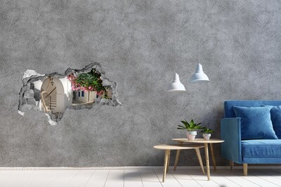 Fototapeta díra na zeď 3D Okouzlující ulice v Řecku