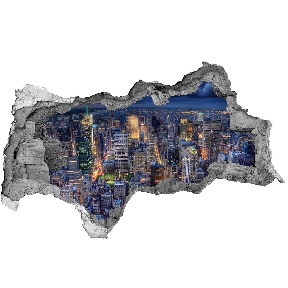 Fototapeta díra na zeď 3D New York z ptačího pohledu
