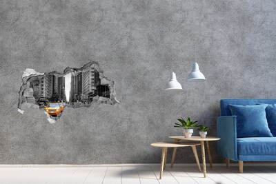 Foto fotografie díra na zeď Newyorské taxíky v městské krajině