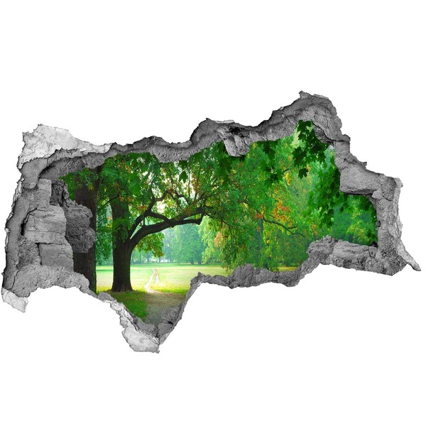 Samolepící nálepka fototapeta Zelený park na slunci