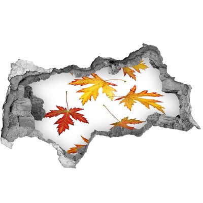 Samolepící nálepka na zeď Podzimní krajina s listím