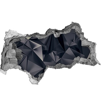 Fotoobraz díra na stěnu Černá, geometrická hloubka