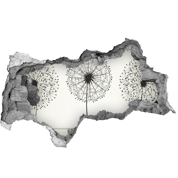 Samolepící díra na stěnu Pampelišky u zdi