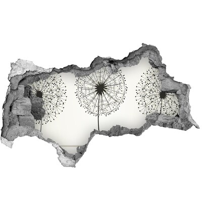 Samolepící díra na stěnu Pampelišky u zdi