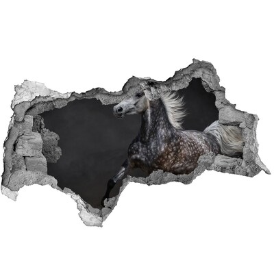 Díra 3D fototapeta na stěnu Divoký kůň na útěku