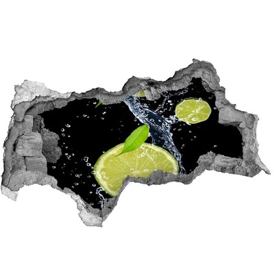 Nálepka 3D díra Osvěžující citronový koktejl