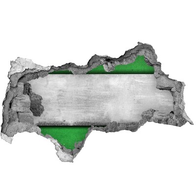Díra 3D fototapeta nálepka Zelená stěna