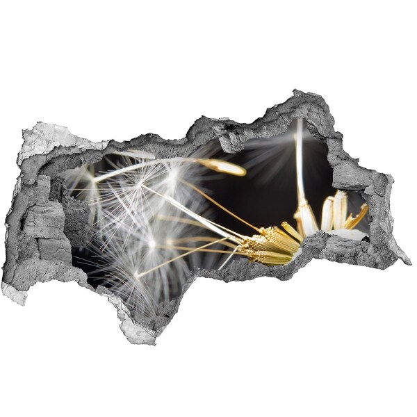 Samolepící díra na stěnu Květinový sen skrz díru ve zdi