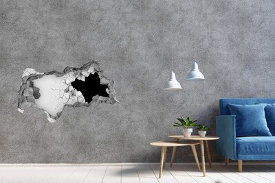 Díra 3D fototapeta nálepka Rozbitá zeď s výhledem do prázdna