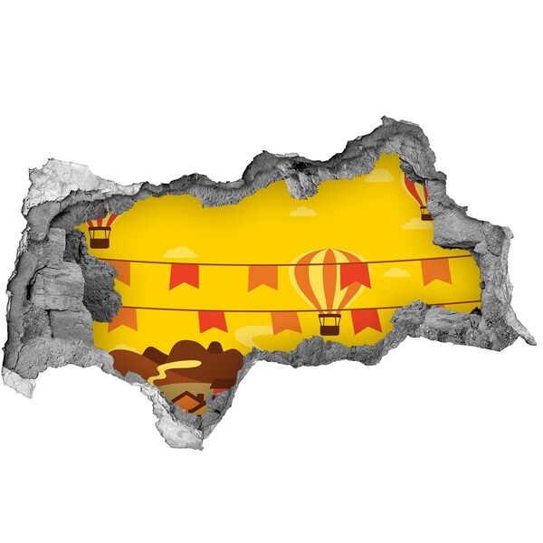 Samolepící nálepka Balónová krajina v horách