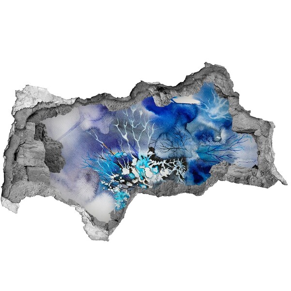 Díra 3D fototapeta nálepka Podvodní svět v díře