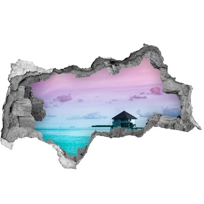 Nálepka fototapeta na zeď Tropická oáza u vody