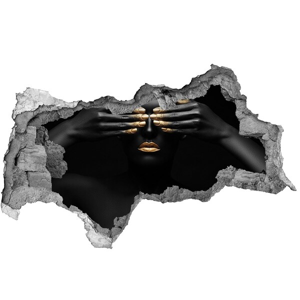 Fototapeta díra na zeď Zakryté oči