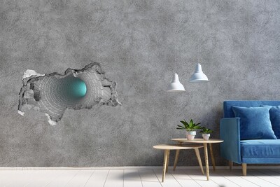 Díra 3D fototapeta nálepka Tajemný tunel ve zdi