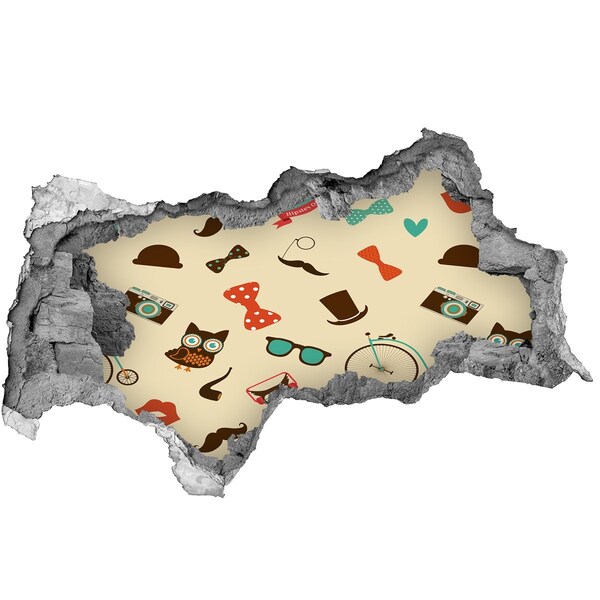 Samolepící nálepka na zeď Stylové vzory a doplňky