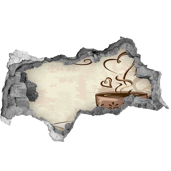 Fototapeta díra na zeď Okouzlující šálek horké kávy