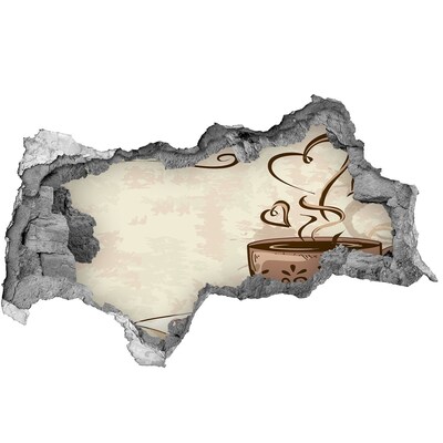 Fototapeta díra na zeď Okouzlující šálek horké kávy