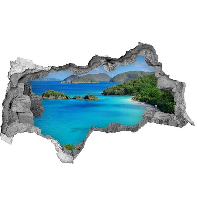 Nálepka fototapeta 3D výhled Panenské ostrovy