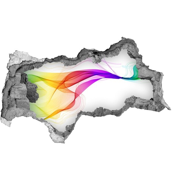 Díra 3D fototapeta Barevná abstrakce