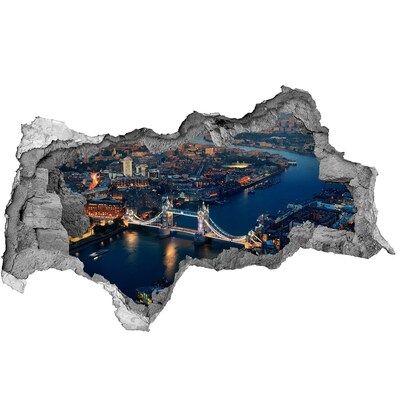 Fototapeta díra na zeď 3D Tower Bridge v Londýně