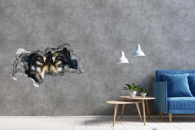Díra 3D fototapeta na stěnu nálepka Vlci