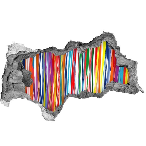 Díra 3D fototapeta nálepka Barevný záblesk kreativity