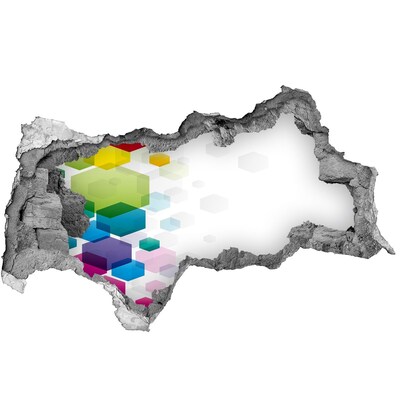 Díra 3D fototapeta nálepka Moderní abstrakce v betonu