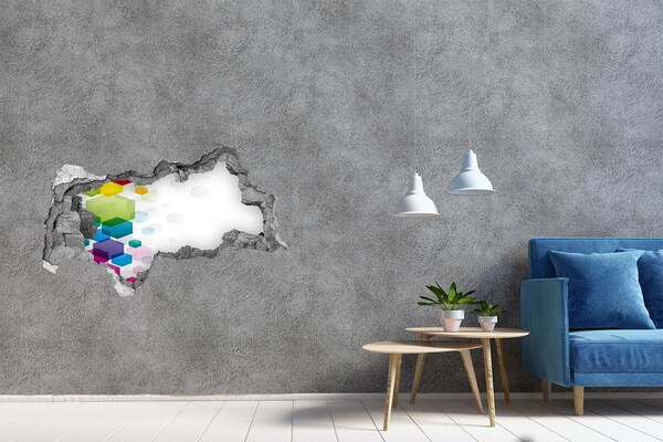 Díra 3D fototapeta nálepka Moderní abstrakce v betonu