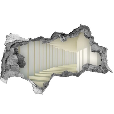 Fototapeta díra na zeď 3D nálepka Iluze nekonečného prostoru