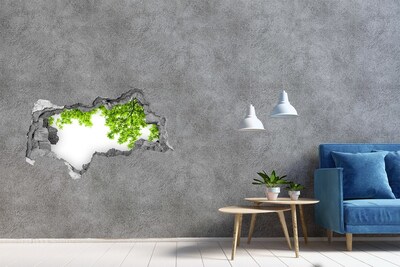 Samolepící díra nálepka Zelená oáza za zdí