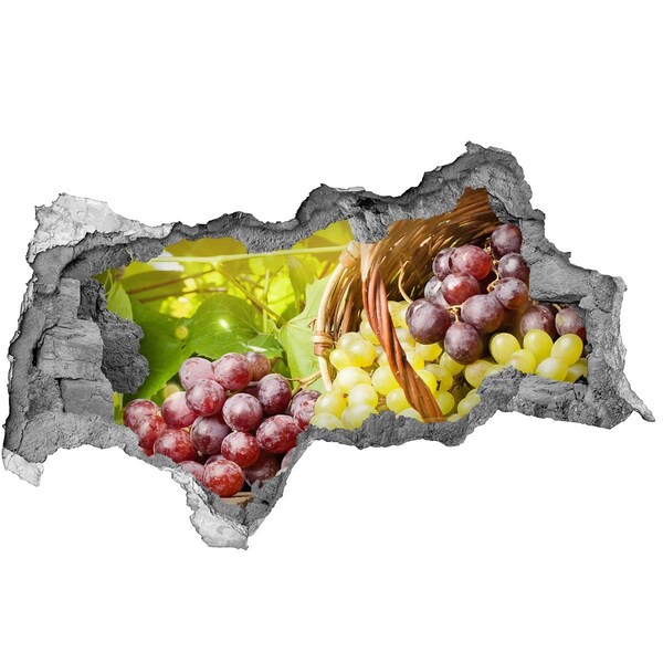 Nálepka 3D díra Ovoce v košíku