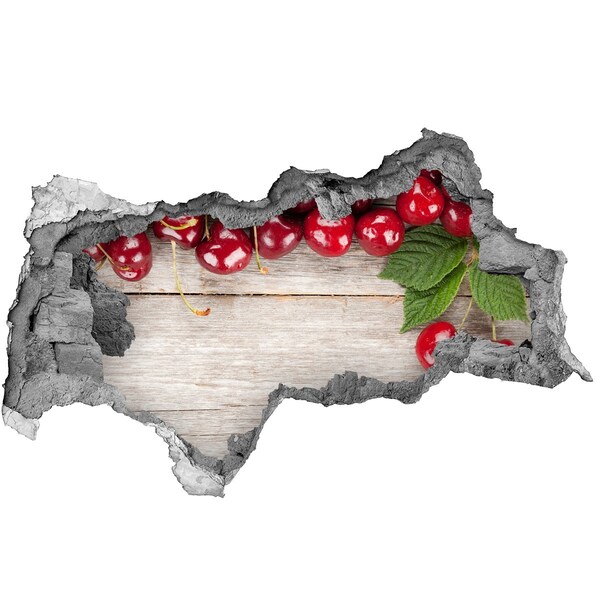 Nálepka 3D díra beton Třešně v betonu