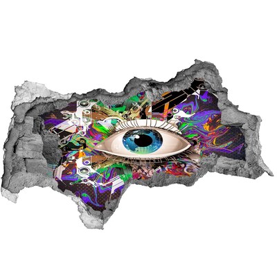 Díra 3D fototapeta nálepka Abstraktní oko