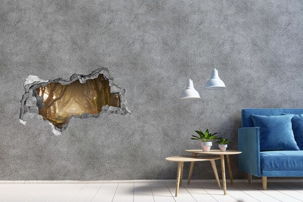 Nálepka fototapeta 3D výhled Cesta mezi stromy