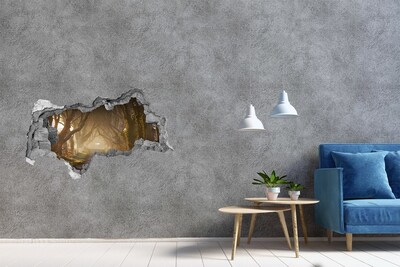 Nálepka fototapeta 3D výhled Cesta mezi stromy