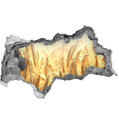 Samolepící díra na stěnu nálepka Zlatá pšeničná pole