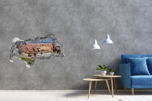 Fototapeta díra na zeď 3D Florencie Itálie