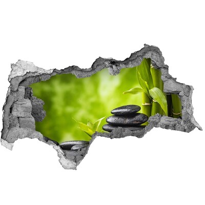 Samolepící díra nálepka Oáza klidu s kameny